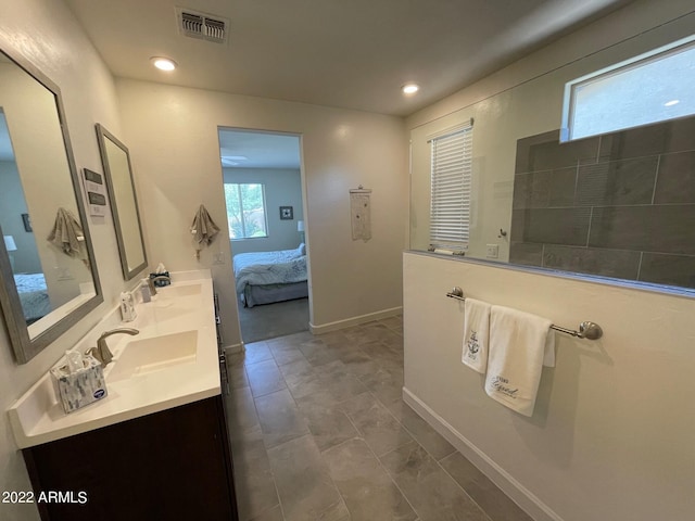 bathroom with vanity