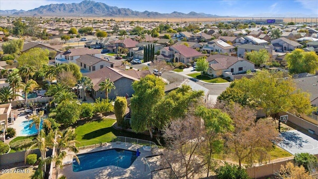 aerial view featuring a mountain view