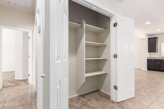 view of closet