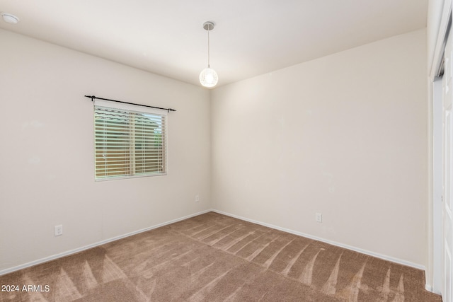 view of carpeted empty room