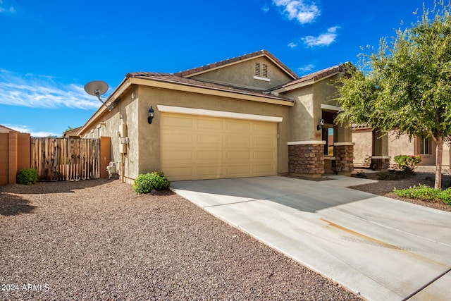 view of front of house featuring a garage