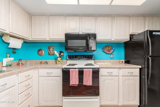 kitchen featuring black appliances