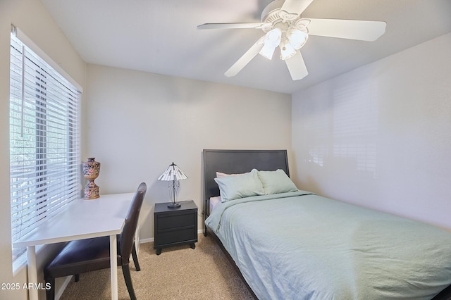 16631 E El Lago Blvd Unit 208, Fountain Hills, AZ 85268 - bedroom featuring light carpet and a ceiling fan