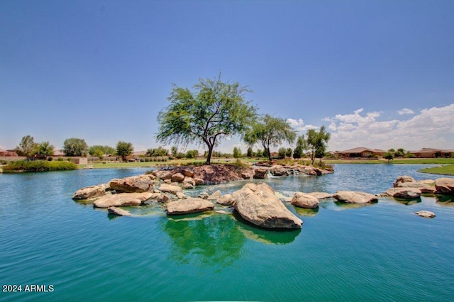 view of water feature