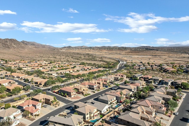 aerial view featuring a mountain view