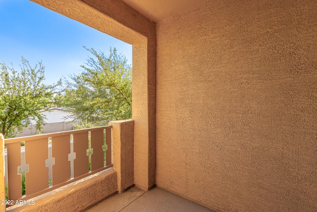 view of balcony