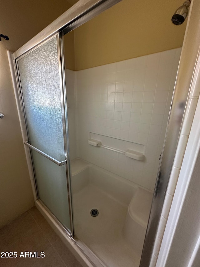14 Lariat Trl, Sonoita, AZ 85637 - bathroom featuring a shower stall and tile patterned floors