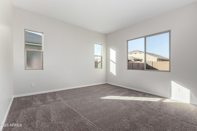 view of carpeted empty room