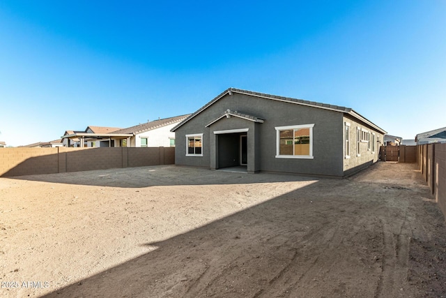 view of back of property