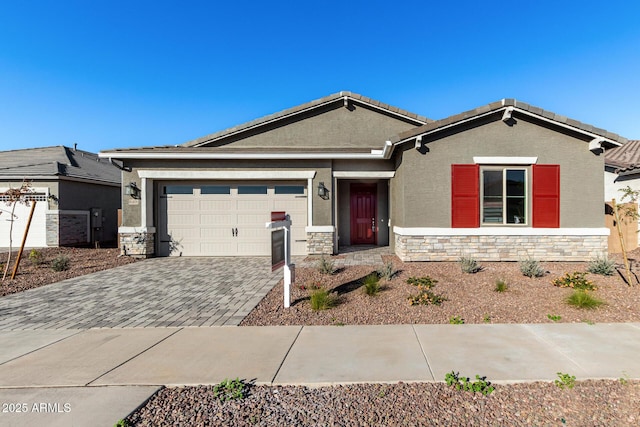 view of front of home featuring a garage