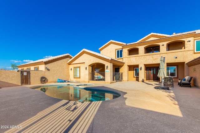 view of pool with a patio area