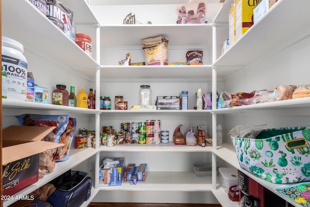 view of pantry