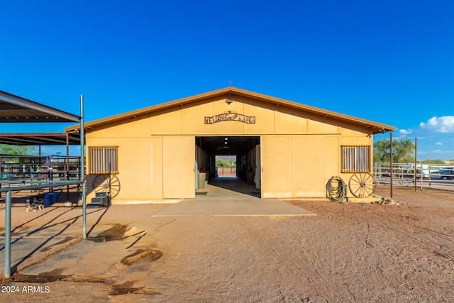 view of outdoor structure