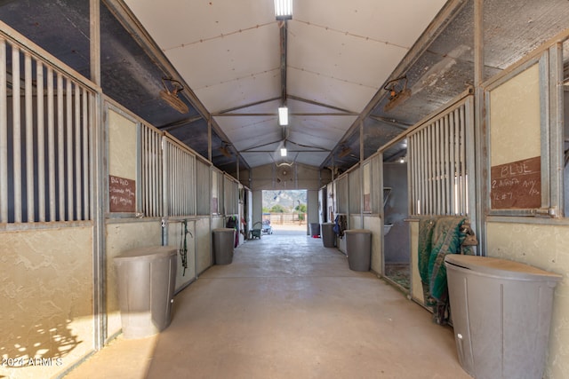 view of horse barn