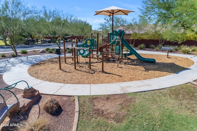 view of jungle gym