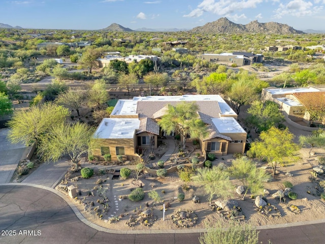 8167 E Sand Flower Dr, Scottsdale, AZ 85266 - view from above of property featuring a mountain backdrop