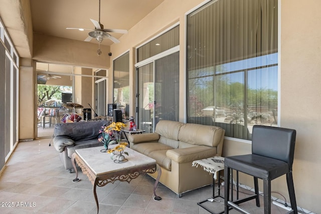 8167 E Sand Flower Dr, Scottsdale, AZ 85266 - sunroom / solarium with ceiling fan