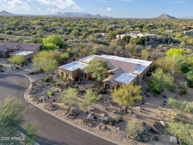 8167 E Sand Flower Dr, Scottsdale, AZ 85266 - aerial view of property and surrounding area with mountains