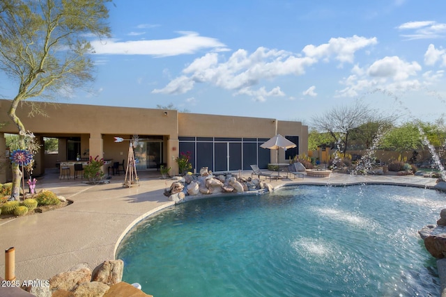 8167 E Sand Flower Dr, Scottsdale, AZ 85266 - swimming pool featuring a patio area
