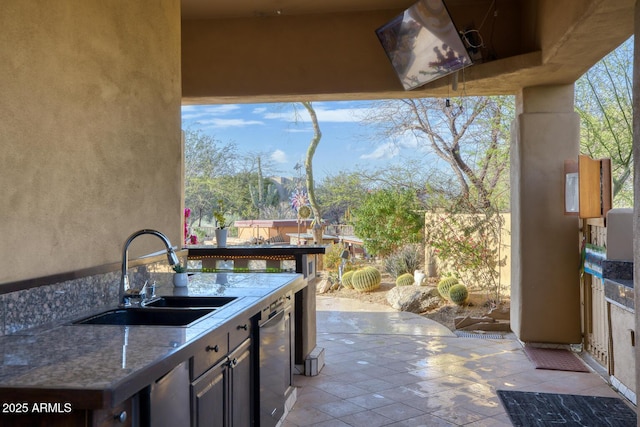 8167 E Sand Flower Dr, Scottsdale, AZ 85266 - view of patio / terrace featuring a sink and area for grilling