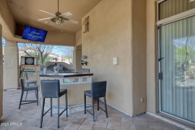 8167 E Sand Flower Dr, Scottsdale, AZ 85266 - view of patio featuring a ceiling fan