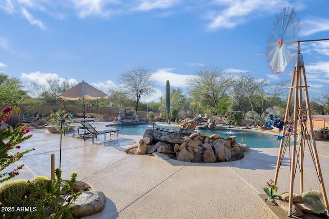 8167 E Sand Flower Dr, Scottsdale, AZ 85266 - view of pool featuring a patio area