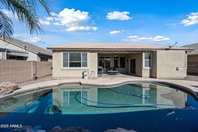 view of pool with a patio area