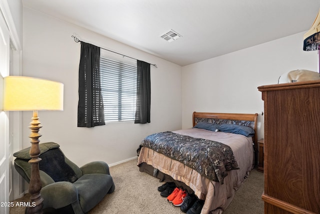 bedroom with carpet floors