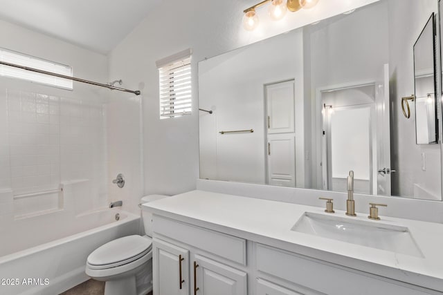 2250 E Deer Valley Rd Unit 26, Phoenix, AZ 85024 - bathroom featuring toilet, vanity, and shower / tub combination