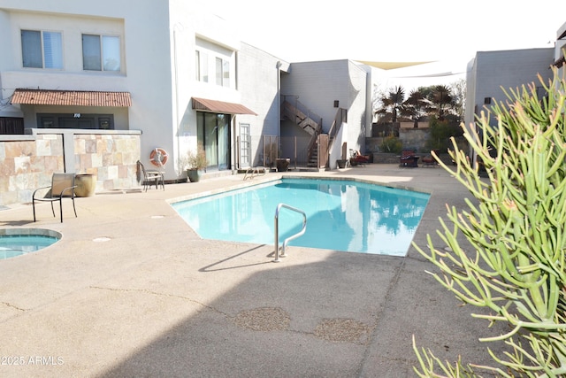 4120 N 78th St Unit 116, Scottsdale, AZ 85251 - outdoor pool with a patio and stairway