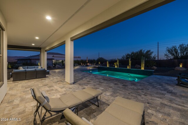 view of pool with an outdoor hangout area and a patio