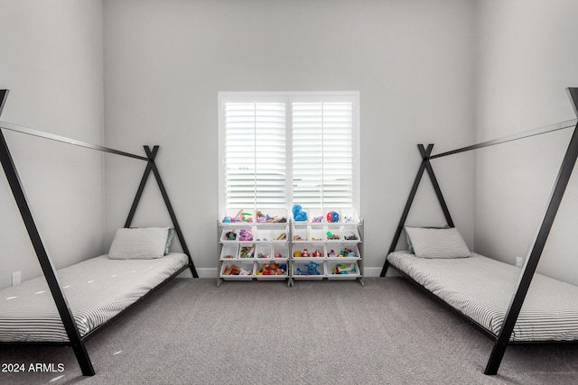 bedroom with carpet floors