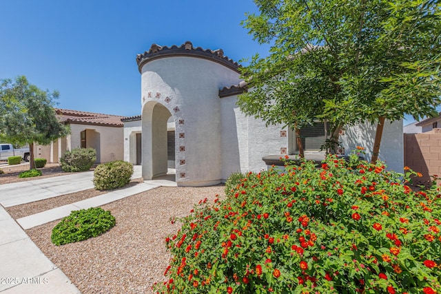 22876 E Via Del Sol, Queen Creek, AZ 85142 - mediterranean / spanish home with stucco siding and a tile roof