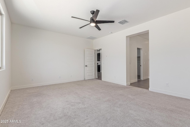 22876 E Via Del Sol, Queen Creek, AZ 85142 - carpeted empty room featuring ceiling fan and baseboards