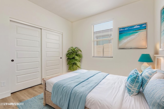 22876 E Via Del Sol, Queen Creek, AZ 85142 - bedroom featuring wood finished floors and a closet