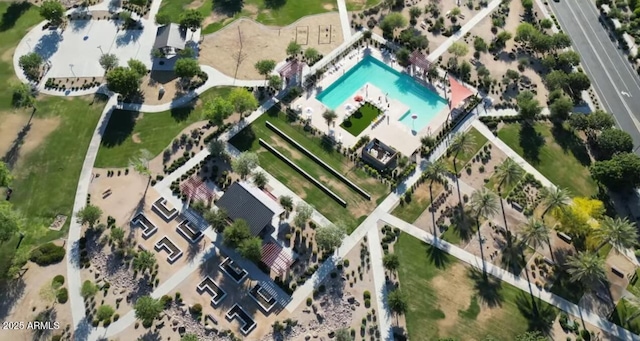 22876 E Via Del Sol, Queen Creek, AZ 85142 - bird's eye view of a pool area