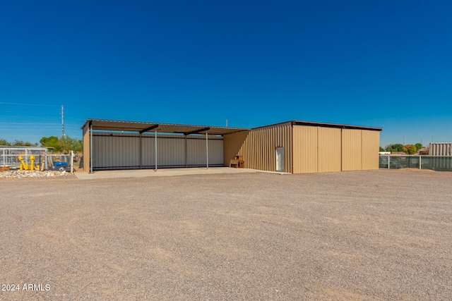 view of outbuilding