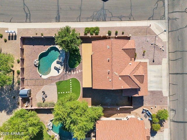 941 E Stirrup Ln, San Tan Valley, AZ 85143 - view from above of property featuring a pool area