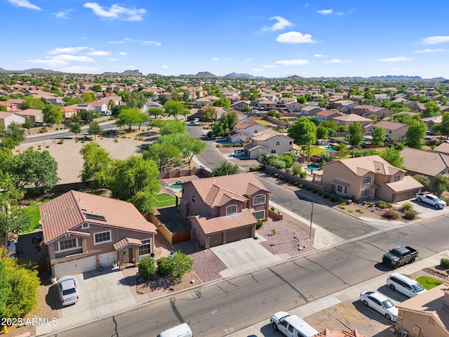 941 E Stirrup Ln, San Tan Valley, AZ 85143 - aerial view of residential area featuring a mountainous background