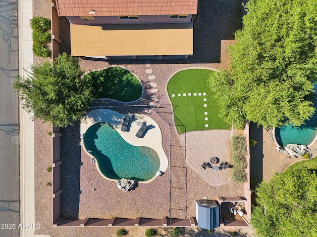 941 E Stirrup Ln, San Tan Valley, AZ 85143 - aerial view of a pool