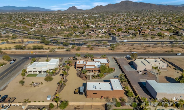 aerial view featuring a mountain view