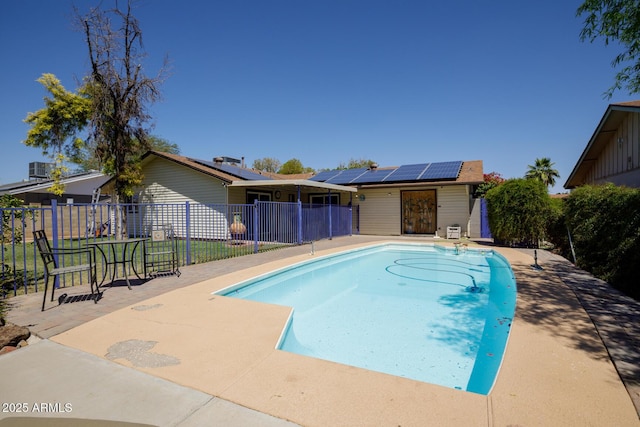 15212 N 37th Ave, Phoenix, AZ 85053 - view of swimming pool with fence, a fenced in pool, and a patio