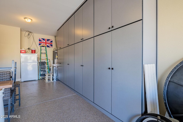 closet with water heater