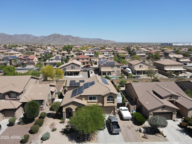 22022 W Moonlight Path, Buckeye, AZ 85326 - aerial view of residential area featuring a mountain backdrop