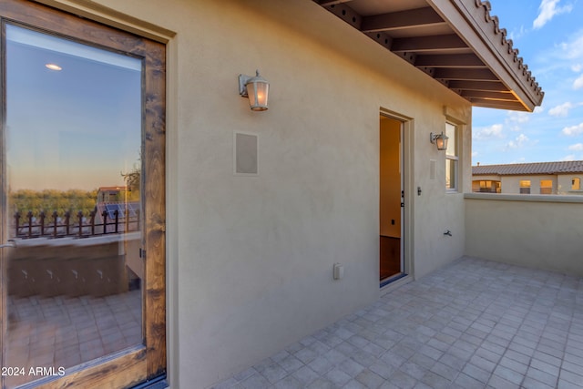 exterior space featuring a patio area