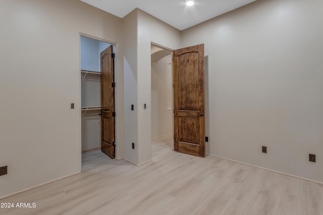 interior space featuring light hardwood / wood-style flooring