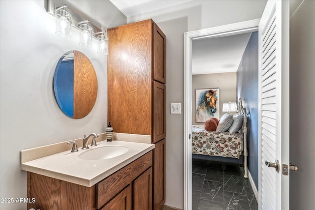 bathroom with vanity