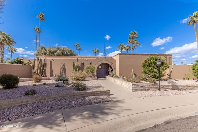 view of pueblo-style home