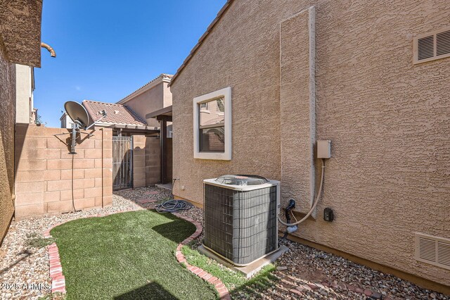 2862 E Megan St, Gilbert, AZ 85295 - view of yard with central air condition unit