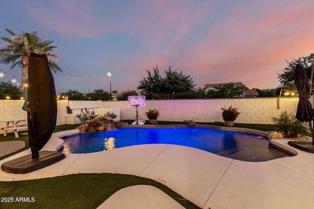 1429 E Lowell Ave, Gilbert, AZ 85295 - view of pool with a fenced backyard and a patio